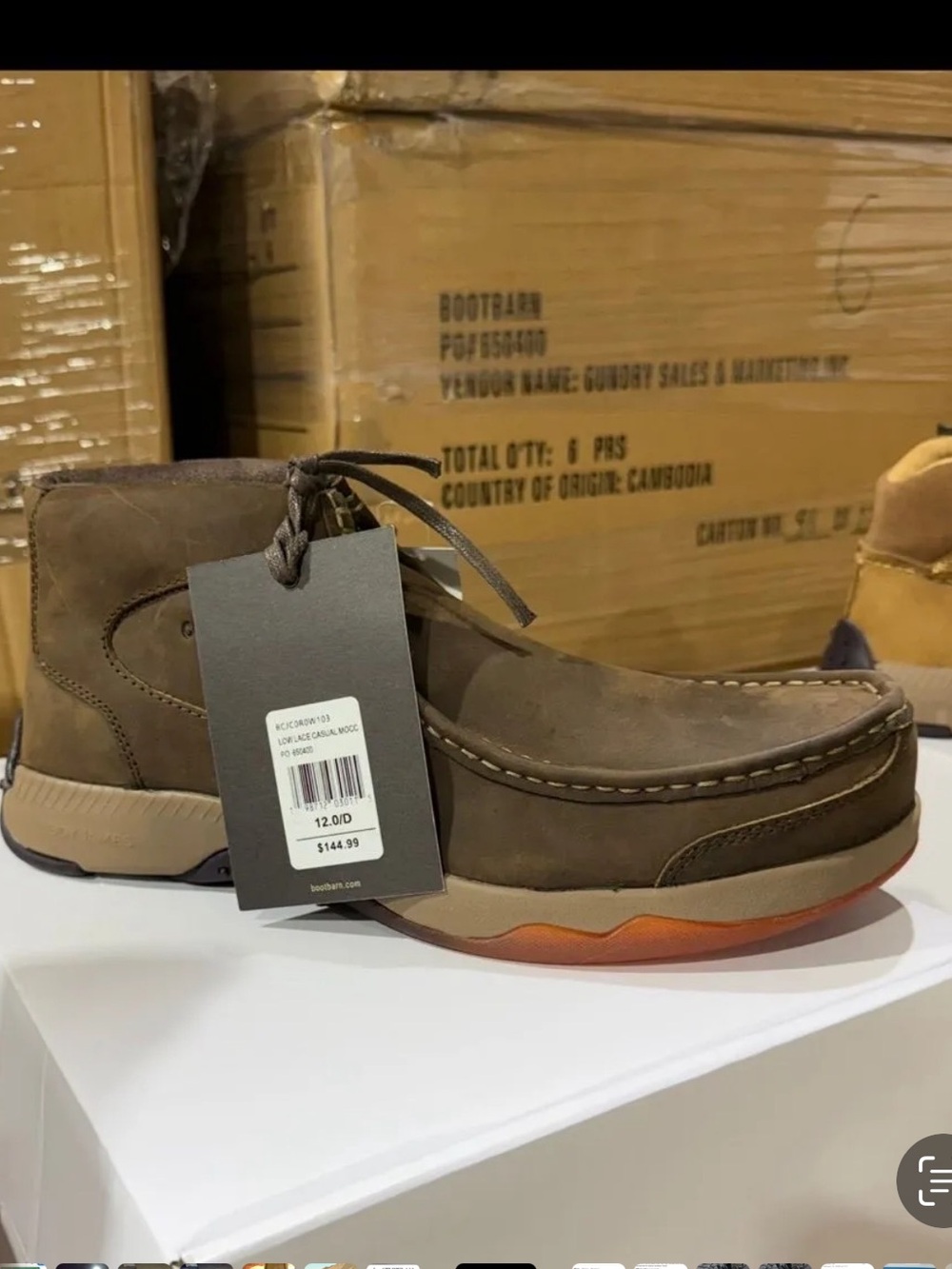 Men's Brown work Boots by Cody James